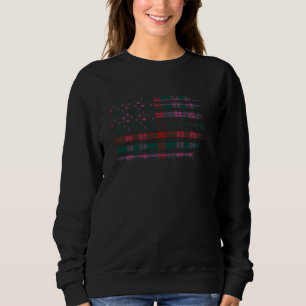 Sweatshirt Clan Logan Scottish tartan drapeau américain kilt