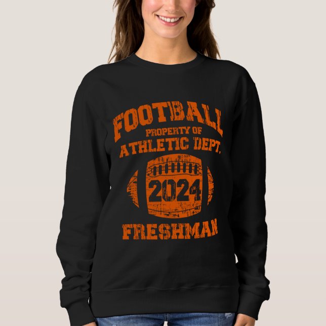 Sweatshirt Class Of 2024 Senior High School Football College  (Devant)