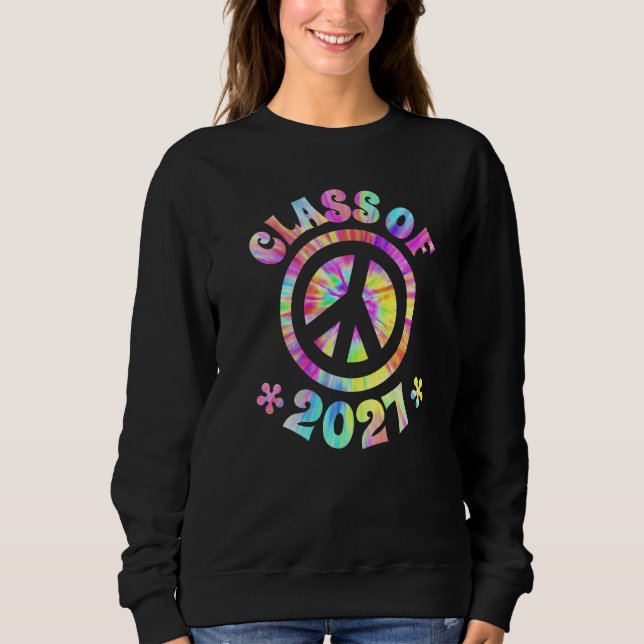 Sweatshirt Class Of 2027 Graduate Future Graduation Peace Sig (Devant)