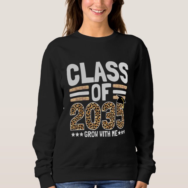 Sweatshirt Class of 2035 Grow with me Kindergarten to Graduat (Devant)