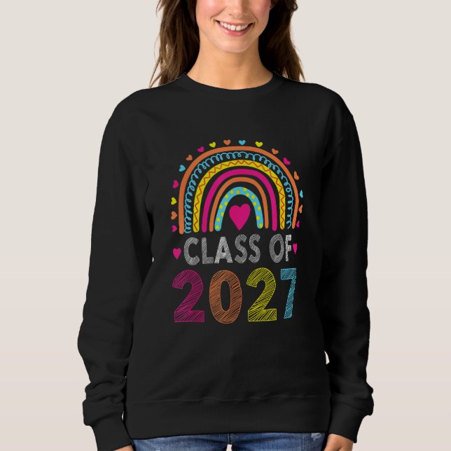 Sweatshirt Class Of 2036 Grow With Me First Day Of School Gra (Devant)