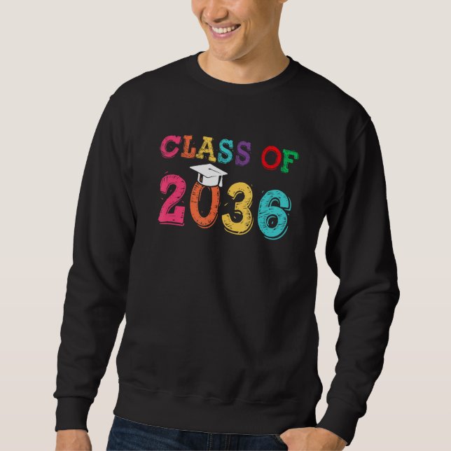 Sweatshirt Class Of 2036 Pre K Graduate Preschool Graduation  (Devant)