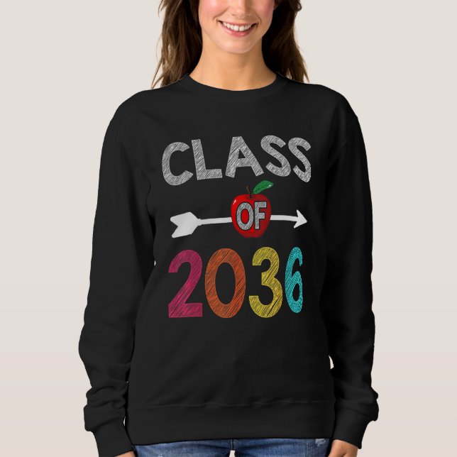 Sweatshirt Class Of 2036  Pre K Graduate Preschool Graduation (Devant)