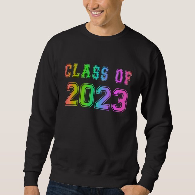 Sweatshirt Classe De 2023 Lycée Date De Graduation (Devant)