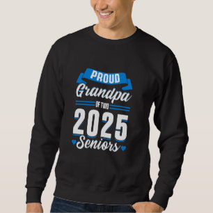 Sweatshirt Classe de 2025 Senior Graduation Funny Grandpa de