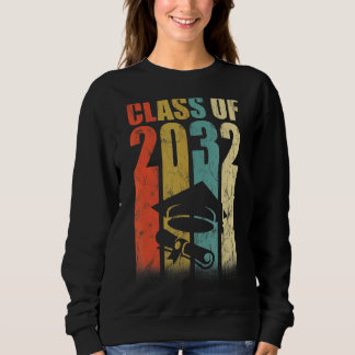 Sweatshirt Classe De 2032 Retro Vêtements Pour Diplômés De Jo