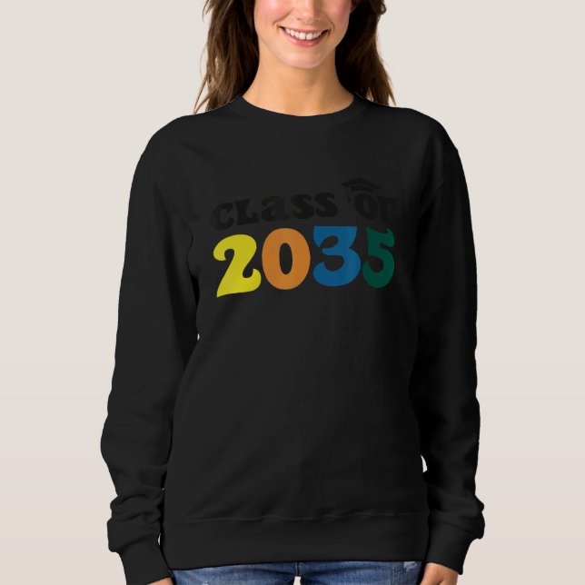 Sweatshirt Classe de 2035 Grow With Me Premier jour de l'Arg  (Devant)