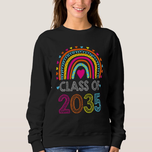 Sweatshirt Classe De 2035 Pré K Diplôme Préscolaire (Devant)