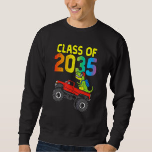 Sweatshirt Classe De 2035 Rex Dinosaur Monster Truck Boys Gra