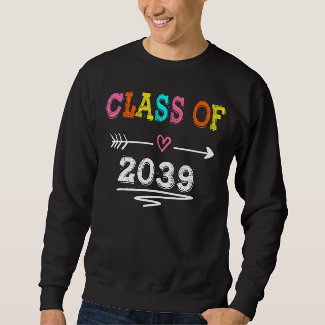 Sweatshirt Classe De 2039 Augmenter Avec Moi Premier Jour De  (Devant)