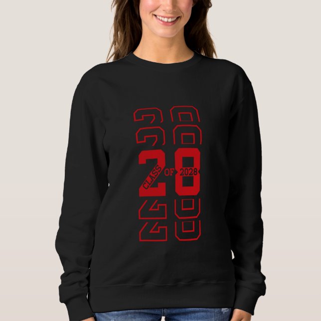 Sweatshirt Classe de design de style Letterman 2028 (Devant)