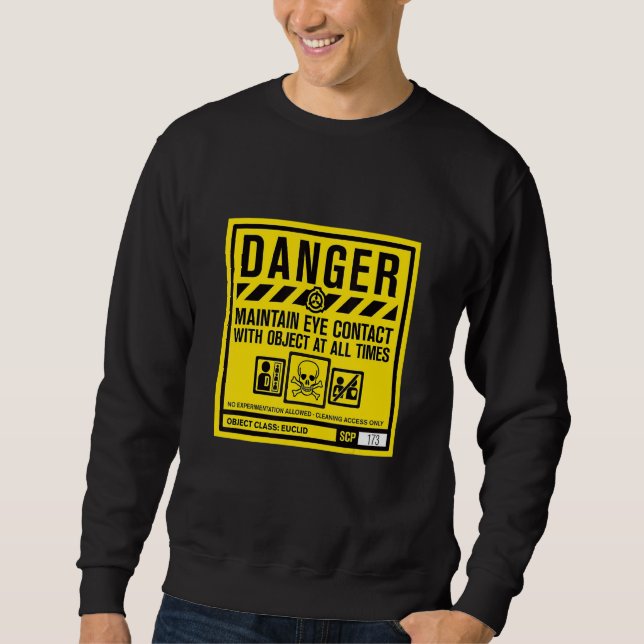 Sweatshirt Classe Euclid De Danger De La Fondation Scp (Devant)