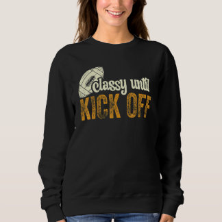 Sweatshirt Classé Jusqu'Au Kickoff Jour de Football Américain