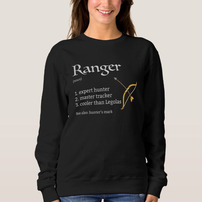 Sweatshirt Classe Ranger Dongeons & Dragons Rpg (Devant)
