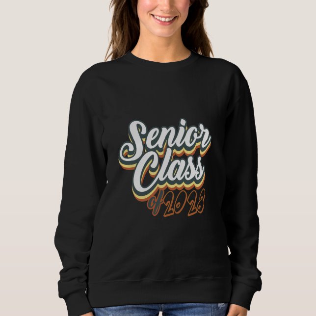 Sweatshirt Classe Supérieure De 2028 Graduate College Univers (Devant)