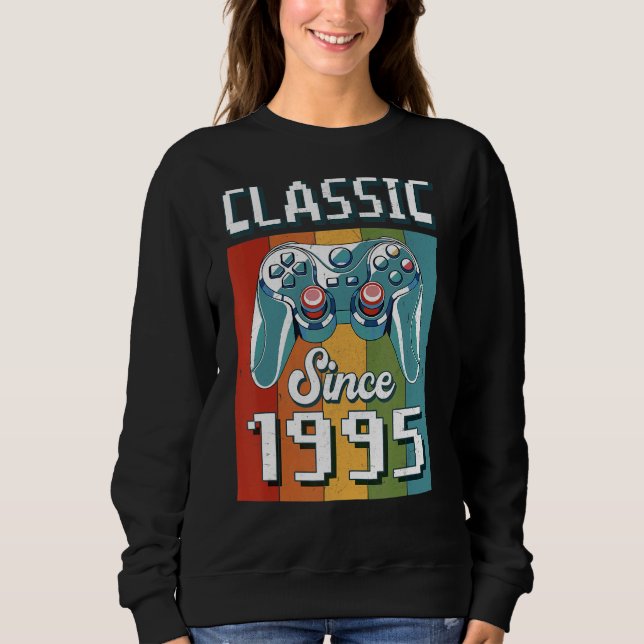 Sweatshirt Classic 1995 27e Anniversaire Video Game Controlle (Devant)