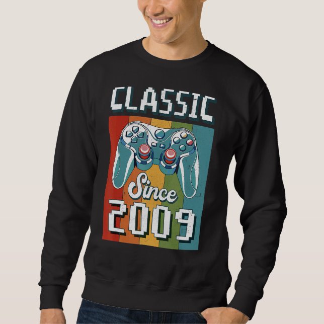 Sweatshirt Classic 2009 13e Anniversaire Contrôleur de jeu vi (Devant)