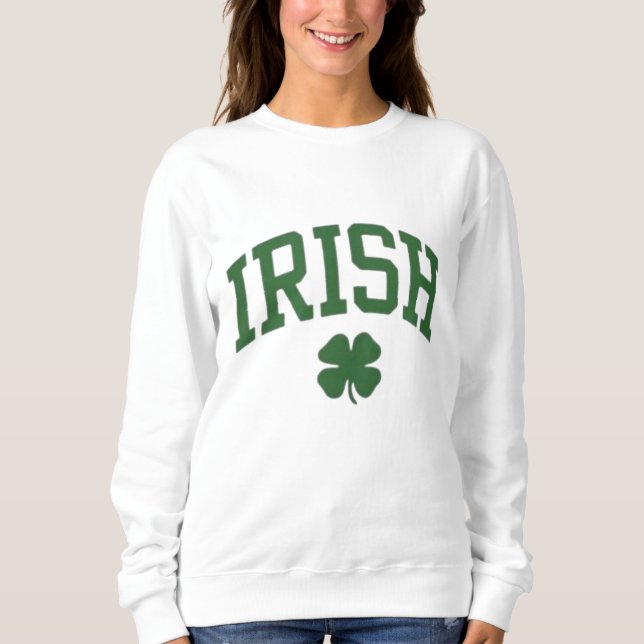 Sweatshirt Classic Irish Pride Shamrock - St. Patrick's Day (Devant)