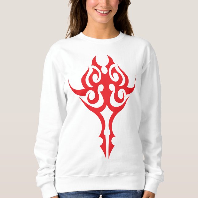 Sweatshirt Classic Ornamental Floral Border Elegant Design (Devant)