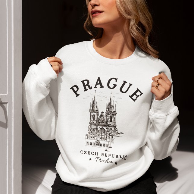 Sweatshirt Classic Prague Czech Republic Landscape (Créateur téléchargé)