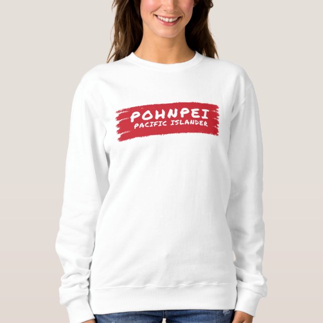 Sweatshirt Classique de l'île Pacifique de Pohnpei (Devant)