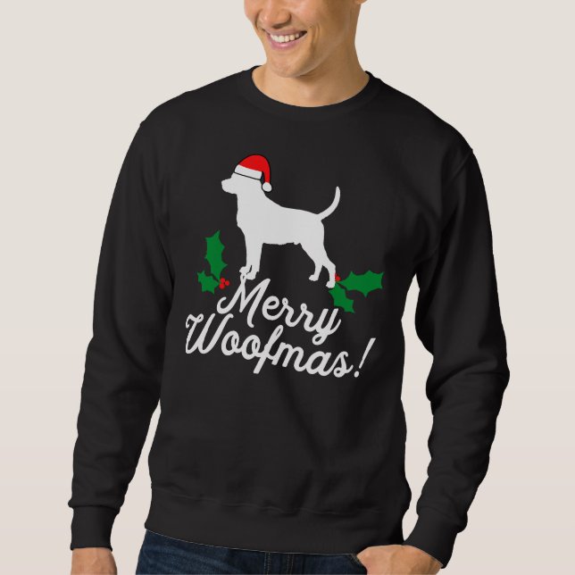 Sweatshirt Classique de Noël Rottweiler (Devant)