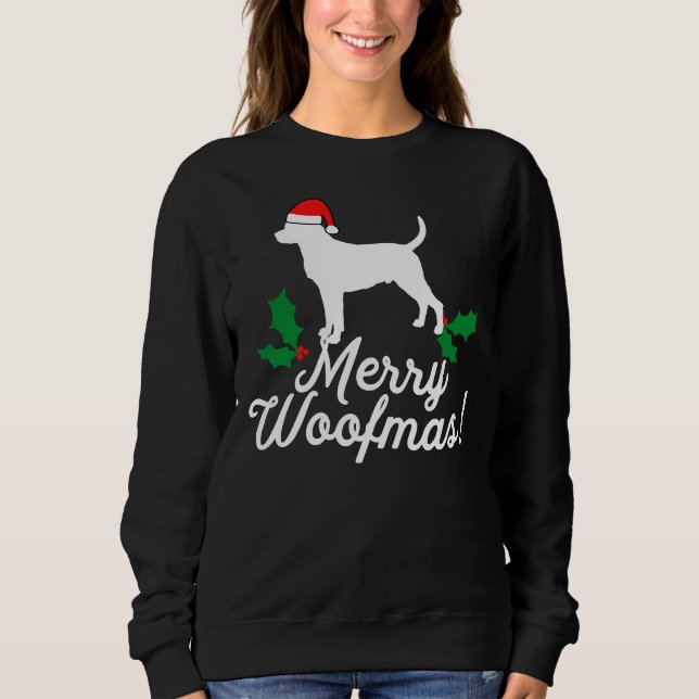Sweatshirt Classique de Noël Rottweiler (Devant)