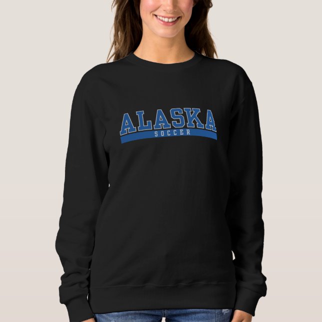 Sweatshirt classique double Alaska soccer rétro soprty AK (Devant)
