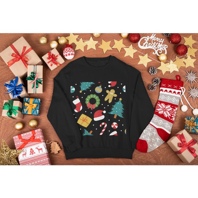 Sweatshirt classique Icônes de Noël (Créateur téléchargé)