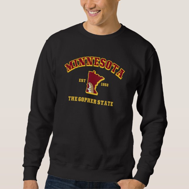 Sweatshirt Classique Rétro Minnesota (Devant)