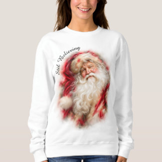 Sweatshirt Classique Santa Noël Vintage Fêtes