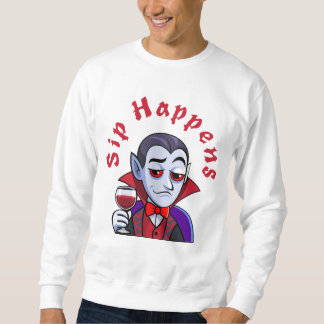 Sweatshirt Classy Vampire - Sip Happens