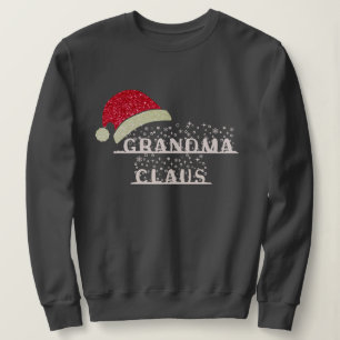 Sweatshirt Clause Grandma personnalisée Noël