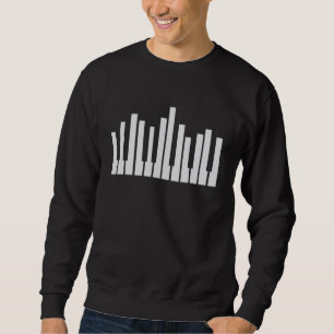 Sweatshirt Clavier Piano Keys Musical Instrument Player