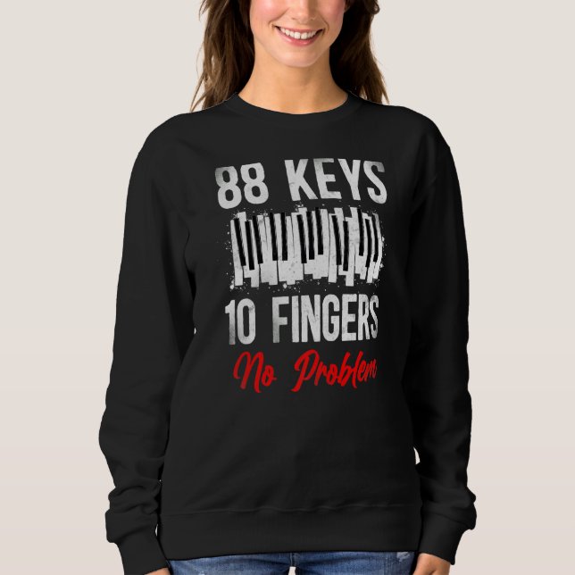 Sweatshirt Clavier Piano Teacher Pianist (Devant)