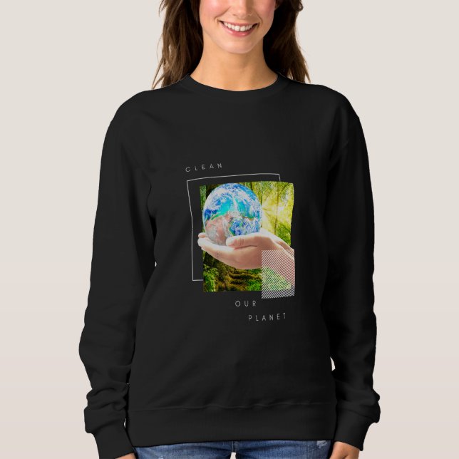 Sweatshirt Clean Our Planet Forest Edition (Devant)