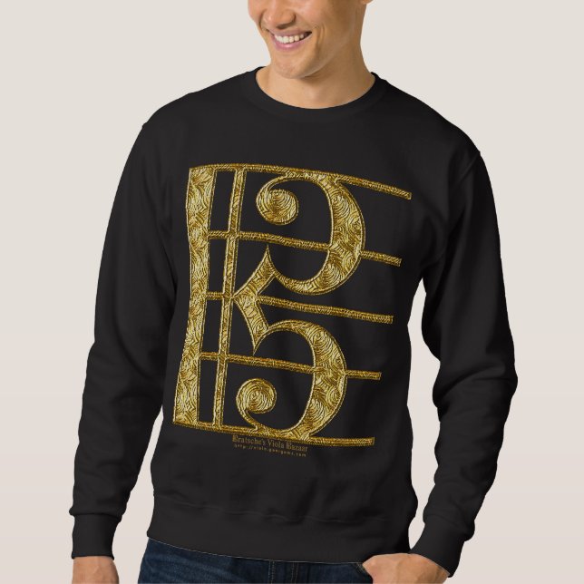 Sweatshirt Clef d'alto d'or (Devant)