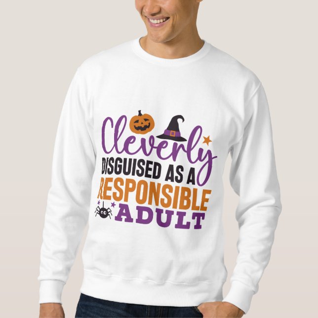 Sweatshirt Clément déguisé en un adulte responsable (Devant)