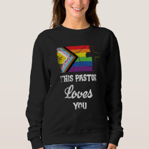 Sweatshirt Clergé de la fierté inclusive allié chrétien Ce pa