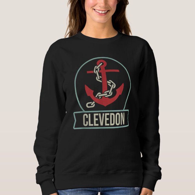 Sweatshirt Clevedon  Ship's Anchor  Fun seafaring idea for sa (Devant)