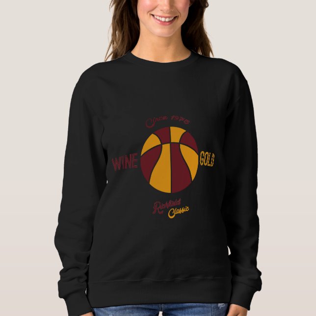 Sweatshirt Cleveland Richfield Vin Et Or (Devant)