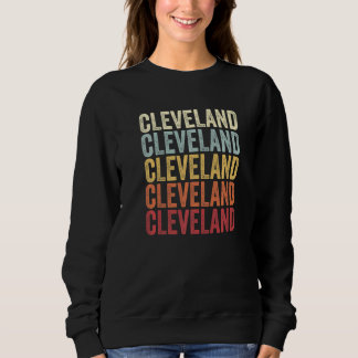 Sweatshirt Cleveland Texas Cleveland TX Retro Vintage Text