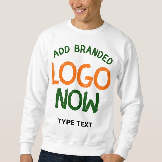 SWEATSHIRT CLIENT SIMPLE CONTEMPORAIN PROPRE BLANC MODE (Devant)