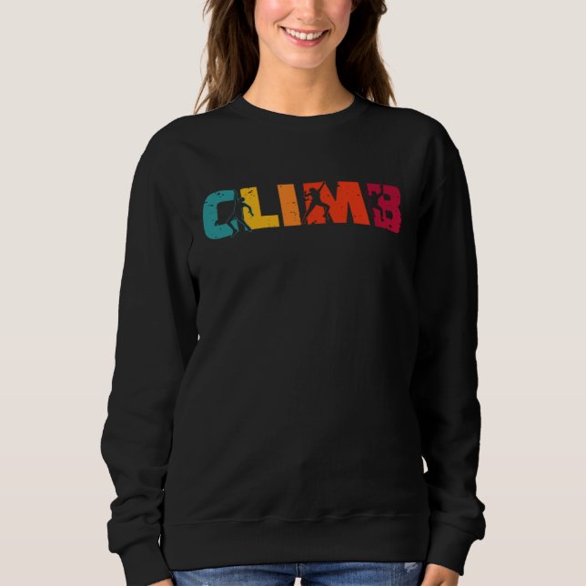 Sweatshirt Climb Climber Sport Climbing Bouldering (Devant)