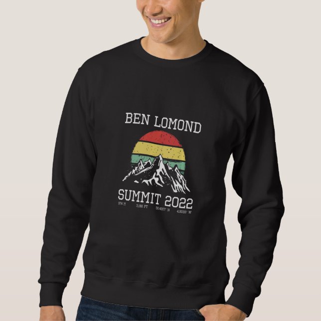 Sweatshirt Climbed Ben Lomond Summit 2022 Hike Scotland UK Su (Devant)