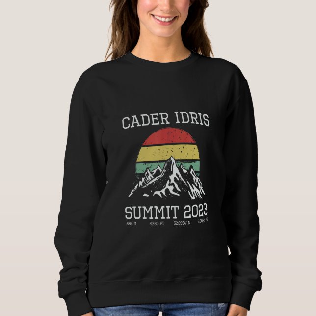 Sweatshirt Climbed Cadair Idris Summit 2023 Hike Wales Sun Hi (Devant)