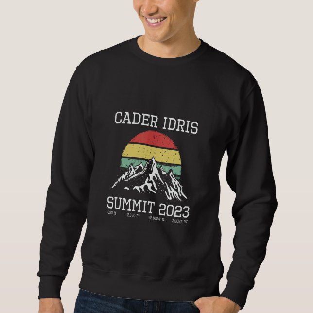 Sweatshirt Climbed Cadair Idris Summit 2023 Hike Wales Sun Hi (Devant)