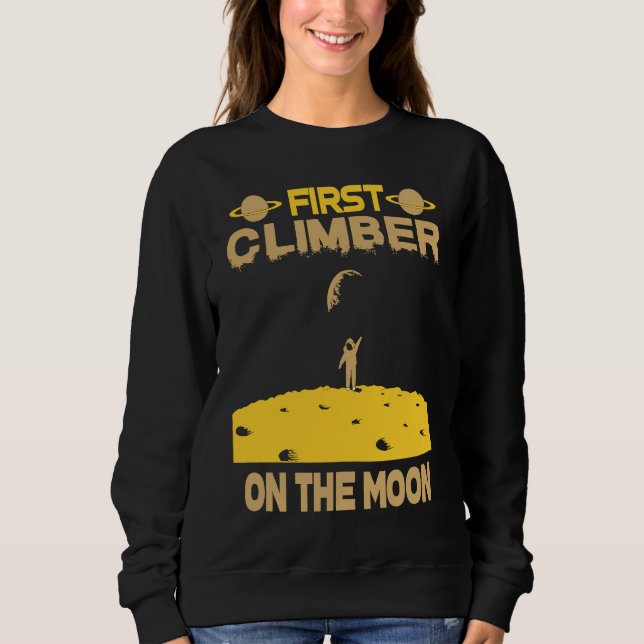 Sweatshirt Climber On The Moon (Devant)