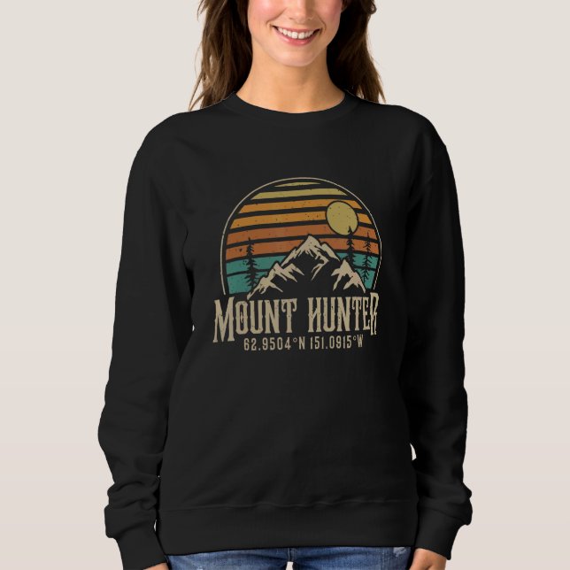 Sweatshirt Climbing Mt  Hunter Alaska Mountian Hiking Mount H (Devant)
