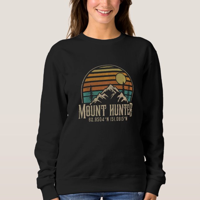 Sweatshirt Climbing Mt Hunter Alaska Mountian Hiking Mount Hu (Devant)